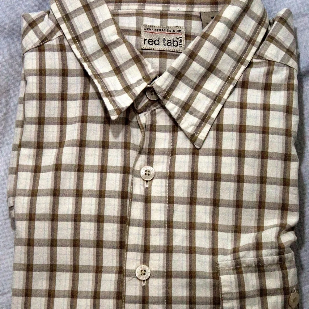 Levi's Red Tab Short‎ Sleeve Shirt Size Large